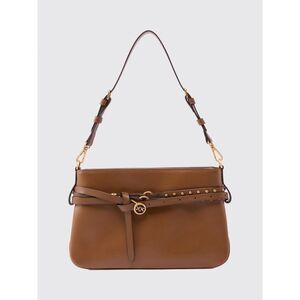 Pinko Women Pinko Calfskin Leather Belt Bag With Metallic Love Birds Logo
